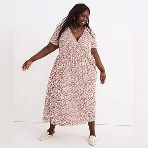 MADEWELL Clara Midi Dress in Falling Daisies